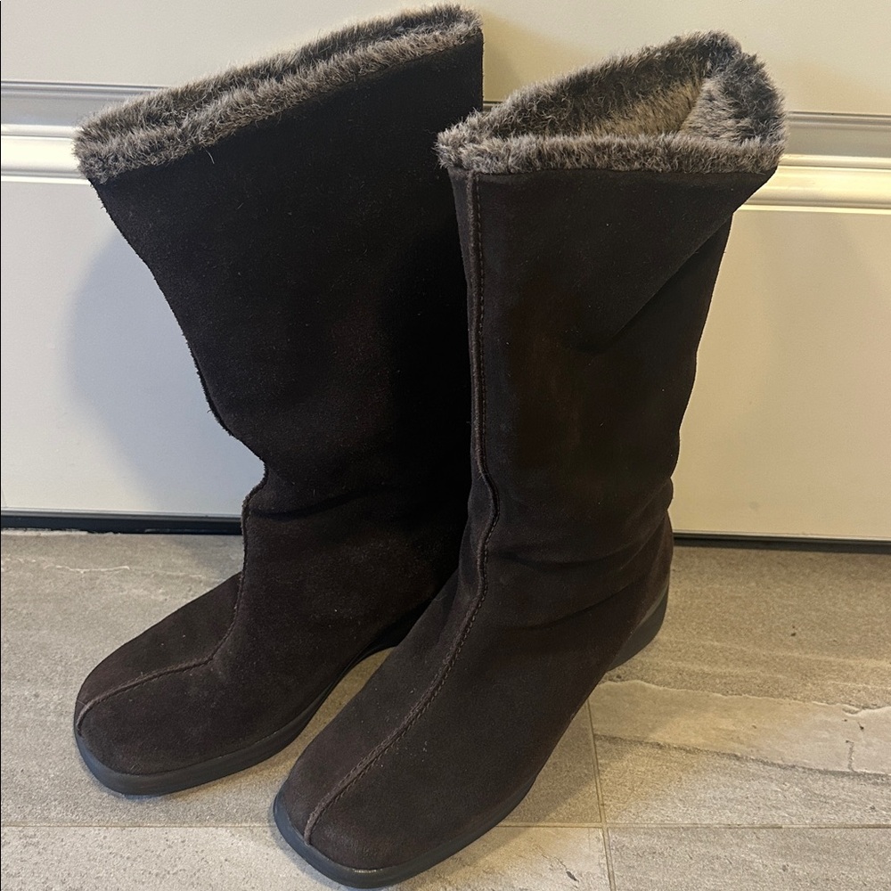 Women's Brown Fur-Lined Boots